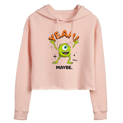 Women's - Disney - Mike Yeah Maybe Cropped Graphic Hoodie - image 1 of 3