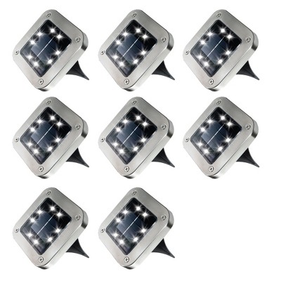 Stainless Steel Solar Powered LED Pathway Light Pack
