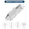 Large Chicken Tunnels for Yard, Portable Chicken Coop Run with Corner Frames, Spire Roof Chicken Playpen Enclosure with Cover, Metal Poultry Cage - 3 of 4