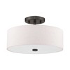 Livex Lighting Meridian 2 - Light Semi-Flush Mount in  English Bronze - 3 of 4