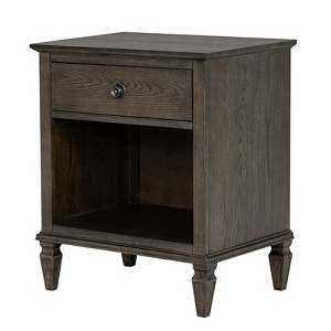 Gulches Victoria Nightstand ¨C Classic Design with Drawer & Open Storage for Bedroom Convenience - 1 of 4