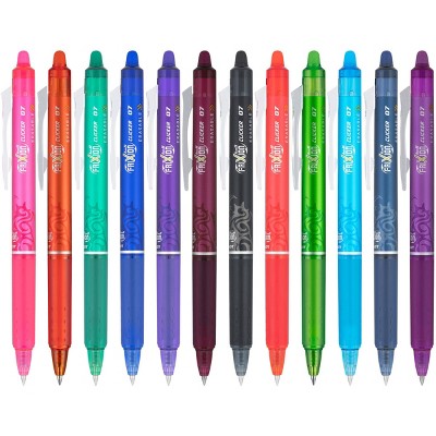 FriXion 12ct Pens Clicker 0.7mm Assorted Colors_1