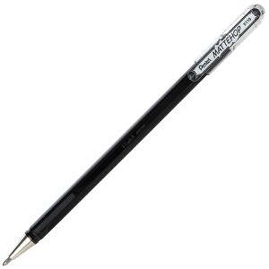 Pentel Arts Hybrid MATTEHOP Gel Roller, 1.0mm, Matte Black Ink, Pack of 12 - 1 of 3
