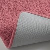 Home Mart Goods Large 2 Piece Rose Pink Microfiber Soft Thick Plush Bath Mat Set - 4 of 4