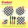 4E's Novelty 24 Pcs Checkered Party Supplies and Accessories For Different Special Occasions - 3 of 4
