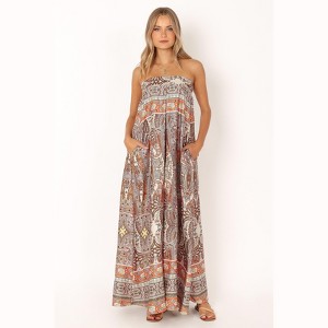 Petal and Pup Sarah Strapless Jumpsuit - Multi L - 1 of 3