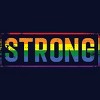 Adult Design By Humans Workout Pride Rainbow Strong By Avocato T-Shirt - 2 of 2