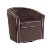 Velvet Swivel Barrel Chair with Removable Cushion, Reversible Seat, and 360-Degree Swivel - 2 of 4