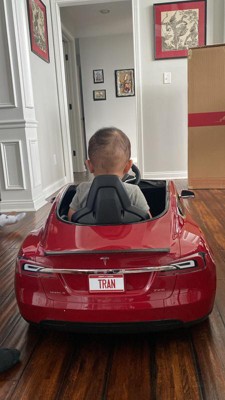 radio flyer tesla model s for kids riding toy