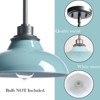 Claxy Sea Green Pendant Light Fixture Modern Kitchen Islands Pendant Light Metal Rod - 3 of 4