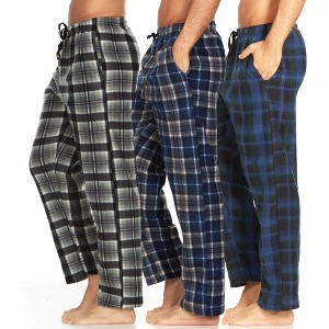 DARESAY Mens 3 Pack Pajama Pants for Men, Microfleece Pajama Pants, Men's Pajamas, Sleep pants with Pockets, Sizes Up to 3X - 1 of 4