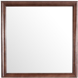 Passion Furniture 38 in. x 38 in. Classic Square Wood Framed Dresser Mirror - 1 of 4