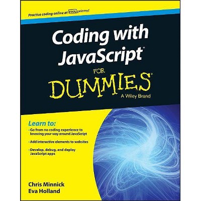 Coding with JavaScript for Dummies - by  Chris Minnick & Eva Holland (Paperback)