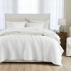 White King Size Quilt Set, 100 Cotton, 100 Polyester Filling, Shabby Chic Bedspread - 4 of 4