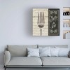 Trademark Fine Art -Pela Studio 'French Menu Ii' Canvas Art - 2 of 4