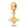 Black Bow Jewelry 14k Yellow Gold Plated Sterling Silver Furman Paladins NCAA Bead Charm - 4 of 4