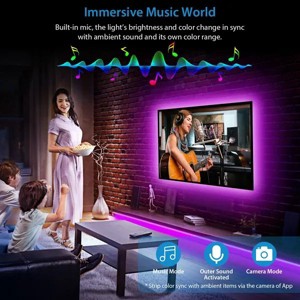 16.4FT 300 LEDs SMD5050 RGB Color Changing WiFi Smart LED Light Strip Work with Alexa Google Assistant Sync - 1 of 4