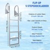 Aluminum Ladder with Quick-Release Mounting Hardware, Easy Disassembly, Portable Design, 500 Lbs Working Capacity, and Non-Slip Wide Steps - 3 of 4