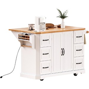 Dexmalle 56 inch Kitchen Island with Multi Storage,Kitchen/Dining Room - 1 of 4