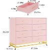 Dresser for Bedroom with 8 Drawer, TV Stand Dressers Chest of Drawers Large Wood Dresser for Storage and Organization - 2 of 4