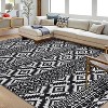 Washable Boho Vintage Area Rug, Low Pile Foldable Non-Slip Non-Shedding Indoor Floor Carpet for Bedroom Home Office - 2 of 4