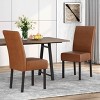 MAYEERTY Set of 2 Pertica KD Dining Chairs, Detachable Design Solid Frame, Dining Room - 2 of 4