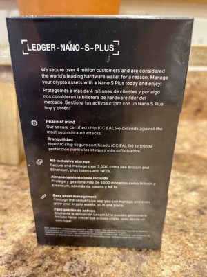 Ledger Nano S Plus Crypto Hardware Wallet - usb2.0, Safeguard Your Crypto,  NFTs and Tokens,Deepsea Blue, AYOUB COMPUTERS