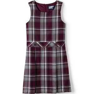 Lands' End Kids Uniform Plaid Jumper - 1 of 2