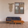 vidaXL Wooden Lounge Set Dark grey, Natural acacia wood - 2 of 4