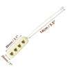 Unique Bargains Plastic 4 Way Connection Telephone Connector Splitter Beige 1 Pc - 2 of 3