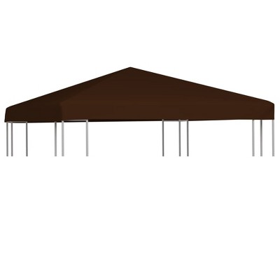 VidaXL Gazebo Top Cover 9.1 oz/ydÂ² 9.8'x9.8' Brown
