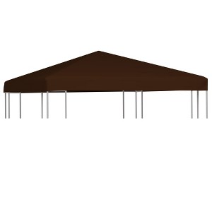 VidaXL Gazebo Top Cover 9.1 oz/ydÂ² 9.8'x9.8' Brown - 1 of 4