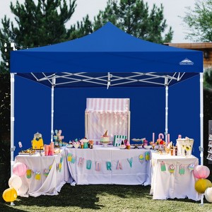 EAGLE PEAK 10x10 Heavy Duty Pop up Commercial Canopy Tent with 4 Removable Sidewalls - 1 of 4