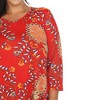 White Mark Plus Size Vibrant Boho Swing Top - 4 of 4