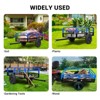 Steel Utility Garden Cart, 15 Cu Ft, 900/1500 Lb Capacity, with Tow Handle, Foot Pedal and Removable Sides, for ATV, UTV and Tractors - 3 of 4