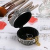Vintage Jewelry Box, Antique Crown Design Trinket Treasure Chest Storage Organizere - 2 of 4