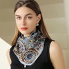 Anna-Kaci Women's Paisley Print Silky Scarf with Lightweight Soft Fabric Versatile Square Neck Accessory - 4 of 4