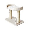 Two by Two Malibu - Off-White Scratching Post Cat Furniture - 20.7 in. Tall - 4 of 4