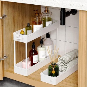 Belffin 3 Tier Bathroom Storage Organizer Laundry Room Utility Cart Mobile Shelving Unit, Multi-Purpose - 1 of 4