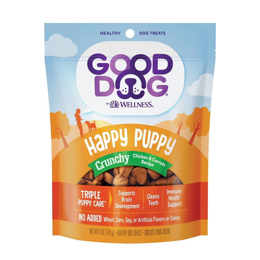Photos - Dog Food Good Dog by Wellness Chicken & Carrots Recipe Puppy Dog Treats - 6oz