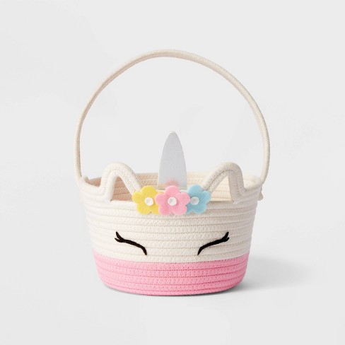 Circular Rope Decorative Easter Basket Unicorn - Spritz™ : Target