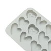 Unique Bargains Chocolate Mould 12-Cavity Heart Shape Candy Mould 6 Style Variations Hand Wash 7.56"x5.47"x0.75" 1 Pc - 4 of 4