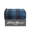 50"x60" Cabin Plaid Reversible Throw Blanket Blue - Eddie Bauer: Cozy, Soft, Ideal for Travel - image 2 of 4