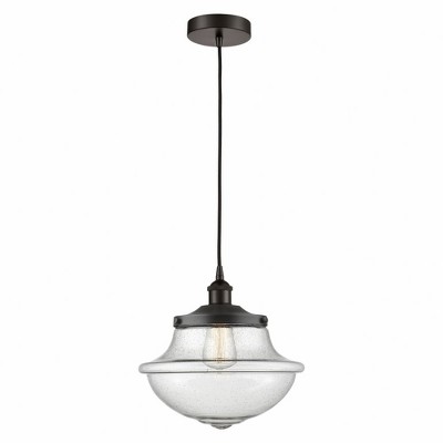Oxford - 1 Light Cord Hung Mini Pendant In Modern Style-12.13 Inches Tall and 11.75 Inches Wide
