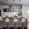 ALOADECOR 1-Light 13" Modern Industrial Single Dome Pendant Light for Kitchen Island - 2 of 4
