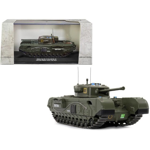 Infantry Tank Mk. IV Churchill Mk. VII Briton UK 34th Tank Brigade,  France July 1944 1/43 Diecast Model by AFVs of WWII