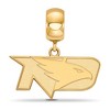 Black Bow Jewelry 14k Yellow Gold Plated Sterling Silver North Dakota Fighting Hawks NCAA Bead Charm - 3 of 4