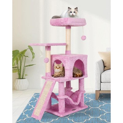 Rainbow Cute Cat Tree for Indoor Cat Tower with Scratching Post Modern Activity House Hammock