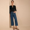 Lands' End Women's Denim High Rise Wide Leg Crop Jeans - 4 of 4