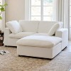Lesly Square Arm Fabric Rectangle Removable Covers Sectional Sofa - 2 of 4